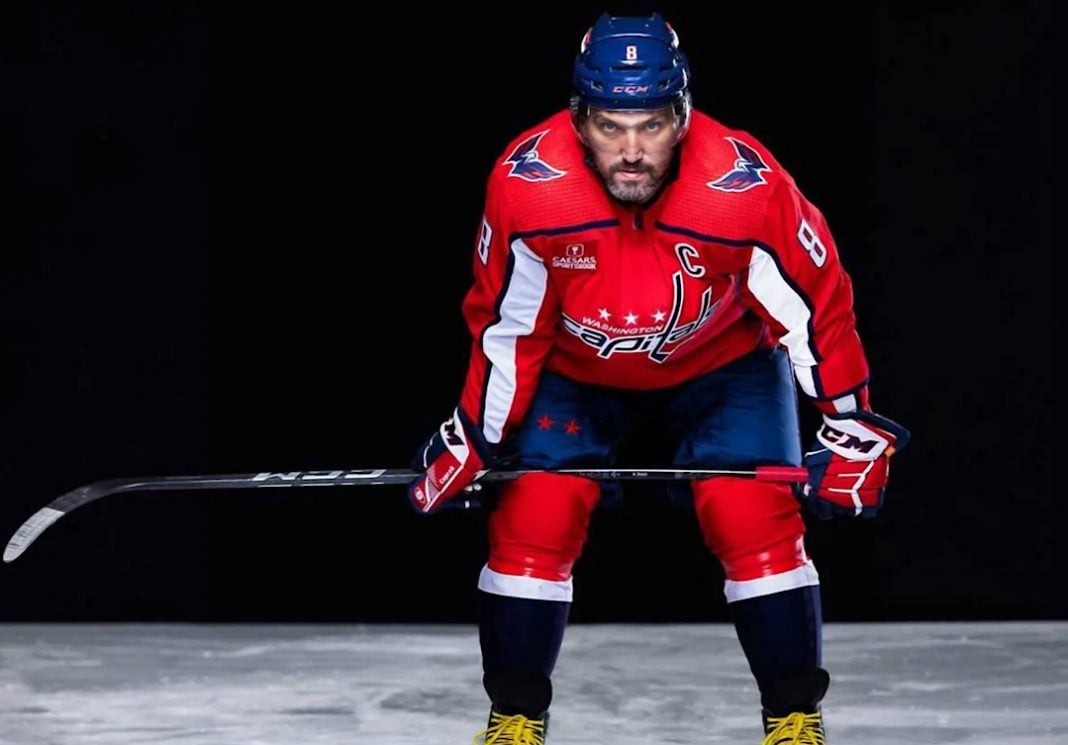 Alexander Ovechkin, um dos melhores jogadores de hóquei de todos os tempos.