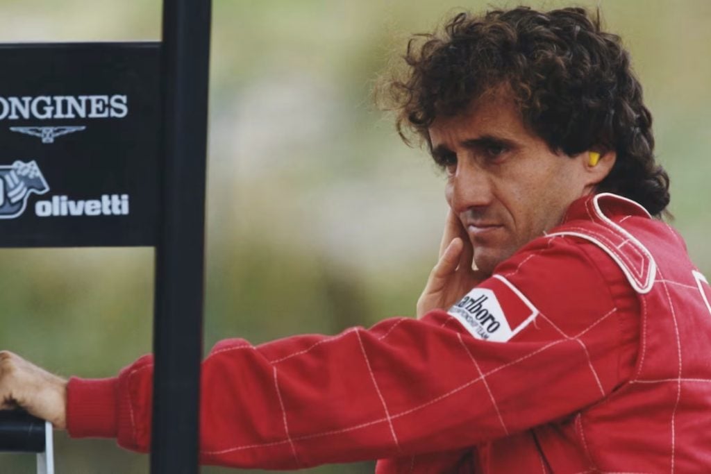 One of the best F1 Drivers ever Alain Prost in the pits